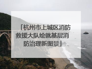 杭州市上城区消防救援大队绘就基层消防治理新图景