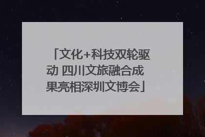 文化+科技双轮驱动 四川文旅融合成果亮相深圳文博会