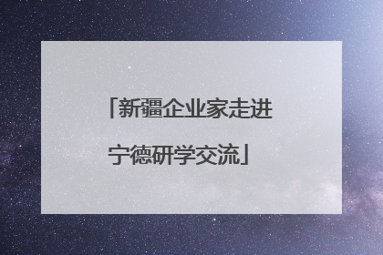 新疆企业家走进宁德研学交流