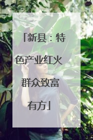 新县：特色产业红火 群众致富有方