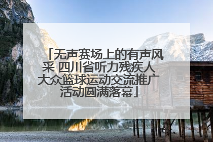 无声赛场上的有声风采 四川省听力残疾人大众篮球运动交流推广活动圆满落幕
