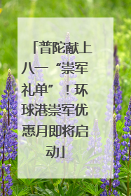 普陀献上八一“崇军礼单”！环球港崇军优惠月即将启动