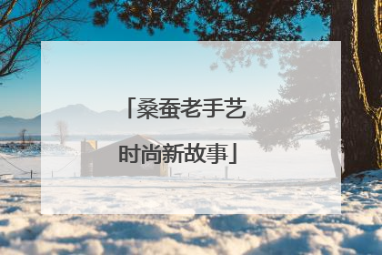 桑蚕老手艺 时尚新故事