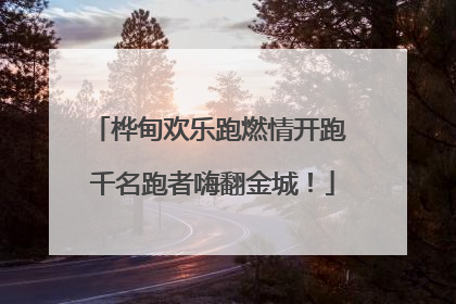 桦甸欢乐跑燃情开跑 千名跑者嗨翻金城！