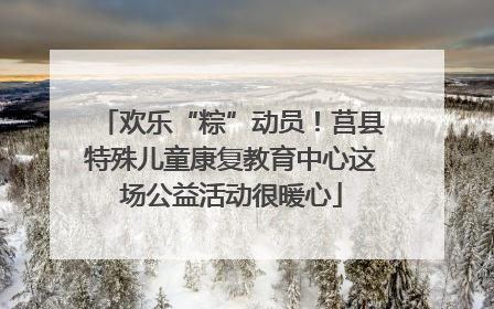 欢乐“粽”动员！莒县特殊儿童康复教育中心这场公益活动很暖心