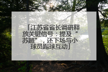 江苏省省长调研释放关键信号：提及“苏超”，还下场与小球员踢球互动