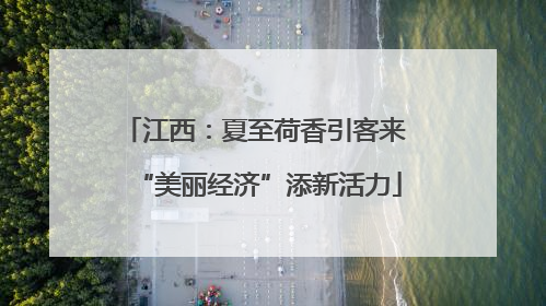 江西：夏至荷香引客来 “美丽经济”添新活力