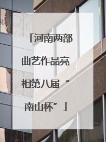 河南两部曲艺作品亮相第八届“南山杯”