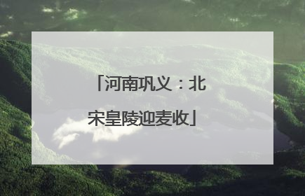 河南巩义：北宋皇陵迎麦收