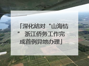 深化结对“山海情” 浙江侨务工作完成首例异地办理