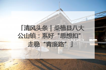 清风头条｜桑植县八大公山镇：系好“思想扣” 走稳“青廉路”
