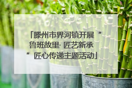 滕州市界河镇开展“鲁班故里· 匠艺新承”匠心传递主题活动