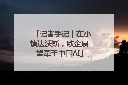 记者手记｜在小镇达沃斯，欧企展望牵手中国AI