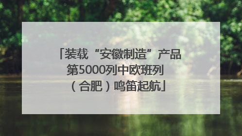 装载“安徽制造”产品 第5000列中欧班列（合肥）鸣笛起航