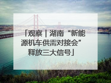 观察｜湖南“新能源机车供需对接会”释放三大信号