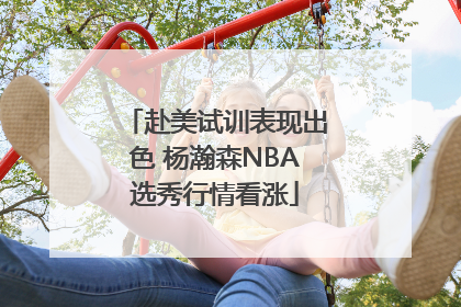 赴美试训表现出色 杨瀚森NBA选秀行情看涨