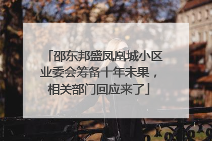 邵东邦盛凤凰城小区业委会筹备十年未果，相关部门回应来了