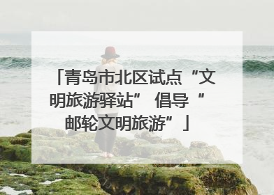 青岛市北区试点“文明旅游驿站” 倡导“邮轮文明旅游”