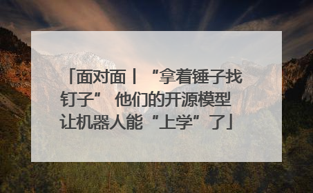 面对面丨“拿着锤子找钉子” 他们的开源模型让机器人能“上学”了