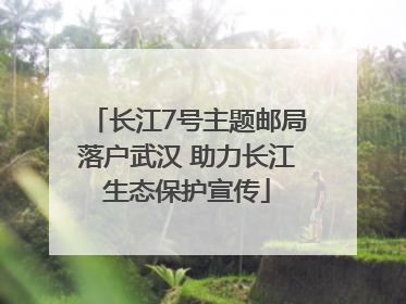 长江7号主题邮局落户武汉 助力长江生态保护宣传