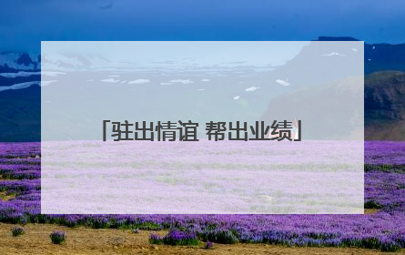 驻出情谊 帮出业绩