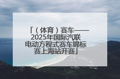 （体育）赛车——2025年国际汽联电动方程式赛车锦标赛上海站开赛