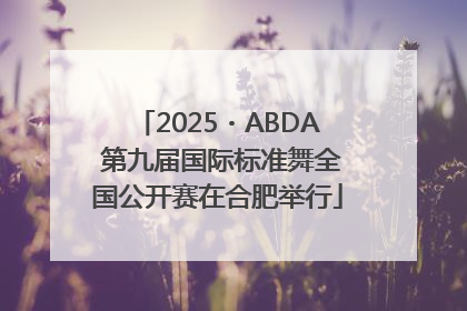 2025・ABDA 第九届国际标准舞全国公开赛在合肥举行