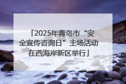 2025年青岛市“安全宣传咨询日”主场活动在西海岸新区举行