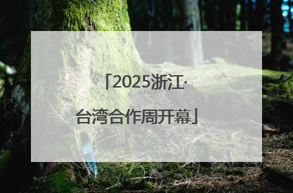 2025浙江·台湾合作周开幕