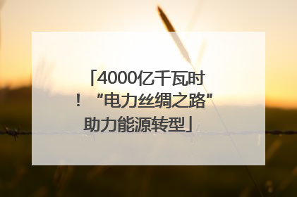 4000亿千瓦时！“电力丝绸之路”助力能源转型