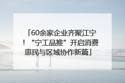 60余家企业齐聚江宁！“宁工品推”开启消费惠民与区域协作新篇
