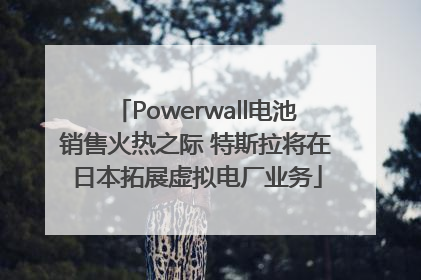 Powerwall电池销售火热之际 特斯拉将在日本拓展虚拟电厂业务